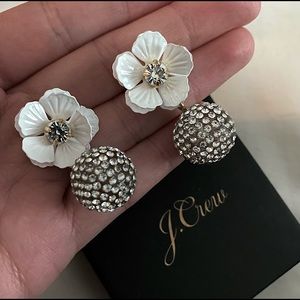 J crew flower earrings